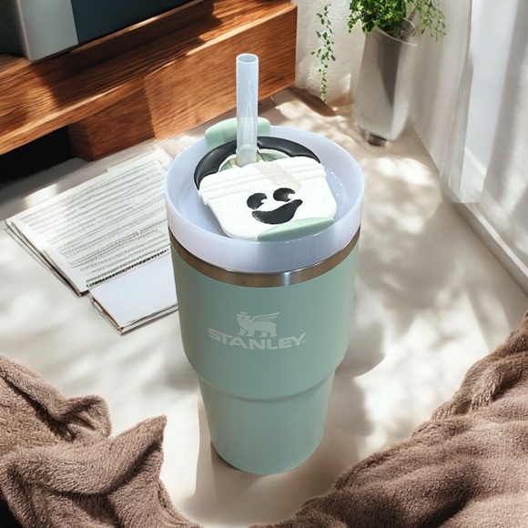 Stanley Cup Topper Clay Accessory- Ghost Bucket- 20/30oz - Picture 2 of 3